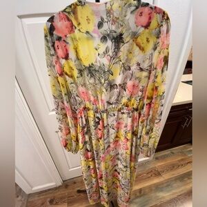 INC Floral Print, 1X, Good Condition